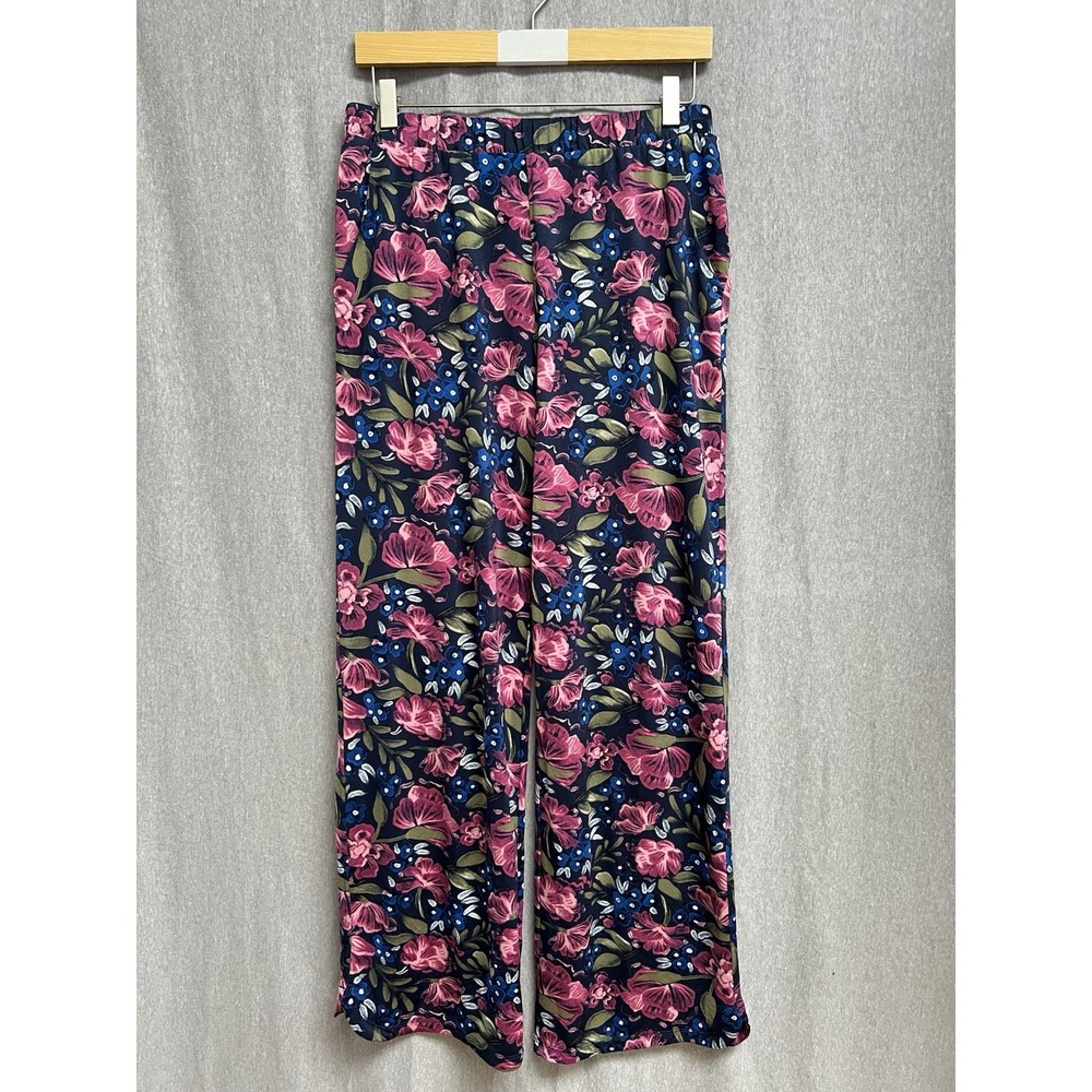 Duluth Trading Co Sz S Armachillo Cooling Wide Leg Lounge Pants Womens Floral